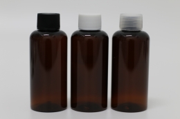일반캡(톱니) PET 80ml 원형 짙은 갈색용기(R)