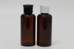 왕관캡 PET 80ml 원형 짙은 갈색용기(R)