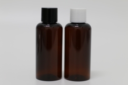 스킨캡 PET 80ml 원형 짙은 갈색용기(R)