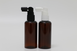 헤어스프레이 PET 80ml 원형 짙은 갈색용기(R)