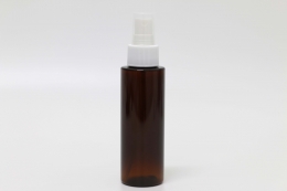 각진 스프레이 PET 100ml 원형각갈색용기★