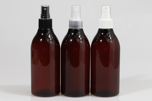 스프레이 PET 300ml 원추적갈색용기