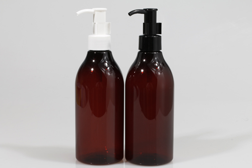 오일펌프 PET 300ml 원추적갈색용기
