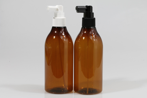 헤어스프레이 PET 300ml 원추갈색용기