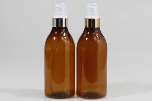 금속에센스펌프 PET 300ml 원추갈색용기