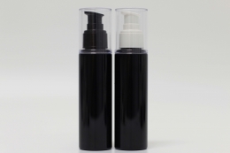 오버캡(투명)일반에센스 PET 100ml 원형검정용기