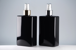 금속스프레이 PET 330ml 사각납작검정용기