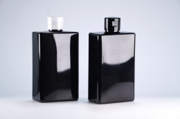 원터치캡 PET 330ml 사각납작검정용기