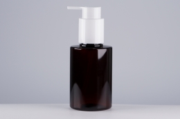 오일펌프(E형) PET 120ml 원형갈색용기