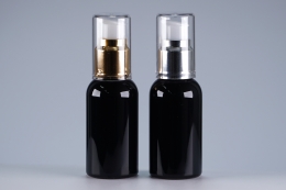 금속에센스펌프 PET 50ml 원형검정용기(R)