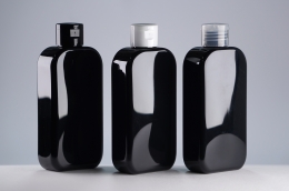 원터치캡 PET 200ml 사각납작검정용기(C)