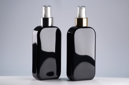 금속스프레이 PET 200ml 사각납작검정용기(C)