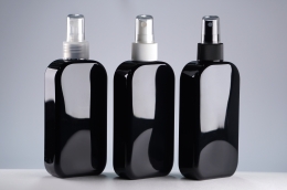 스프레이 PET 200ml 사각납작검정용기(C)