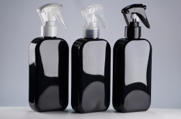 미니건스프레이 PET 200ml 사각납작검정용기(C)