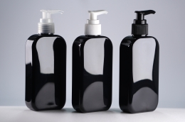 디스펜서 PET 200ml 사각납작검정00ml 사각납작검정용기(C)