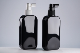 헤어스프레이 PET 200ml 사각납작검정용기(C)