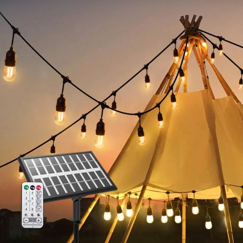 별빛 태양열 LED 에디슨 줄전구