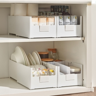 티파이 사이즈 조절 양면 리빙 팬트리 정리 수납박스