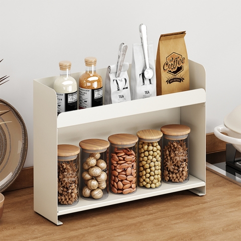 블룸 철제 2단 미니 슬림 틈새 선반