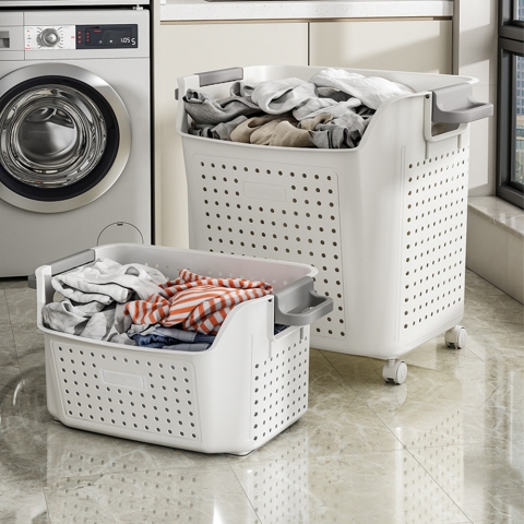 래비 대용량 빨래바구니 다용도 보관함 이동식 바퀴 세탁바구니