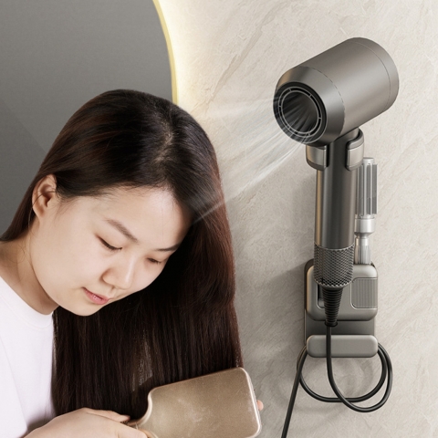 핸프리 무타공 수납 드라이기 거치대