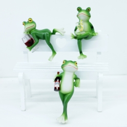 릴렉스 개구리 모니터 대시보드 피규어 귀여운 미니 자동차 차량용 피규어