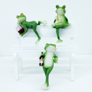 릴렉스 개구리 모니터 대시보드 피규어 귀여운 미니 자동차 차량용 피규어