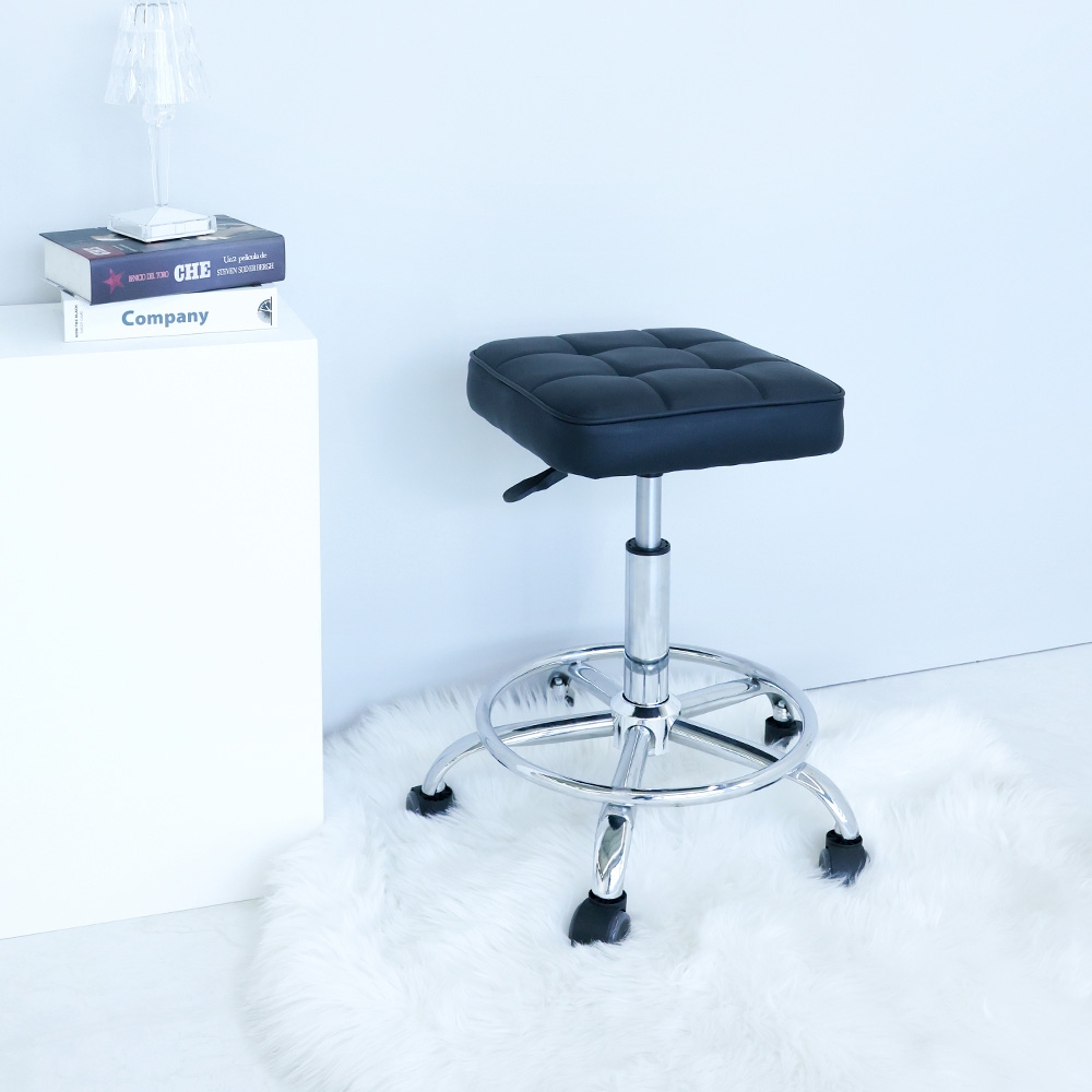340 Chair 사각형 엠보싱 높이조절 보조의자