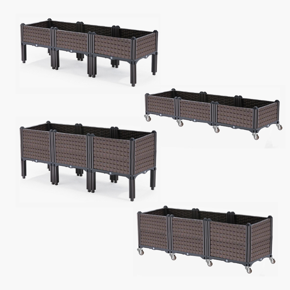 조립식 미니 텃밭 3칸 세트