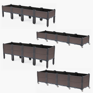 조립식 미니 텃밭 4칸 세트