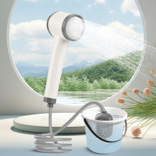 샤워팝 충전식 샤워기 휴대용 일체형 캠핑 세차 물주기