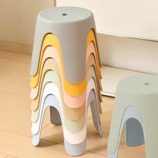 마이코 높은 욕실의자 둥근 플라스틱 의자 목욕탕 미끄럼 방지