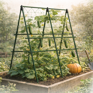 트리온 삼각 식물 지지대 오이 호박 넝쿨용 텃밭 가든 지주대