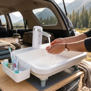 포터싱크 캠핑 세면대 차박 휴대용 개수대 워터 펌프 세트