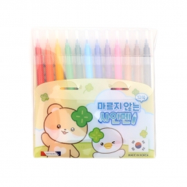5000 마르지 않는 12색 사인펜(아이보리)