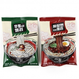 요거트향 우동 모양 젤리 콜라향 짜장면 모양 구미 이색간식