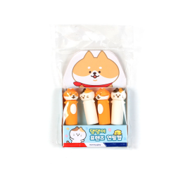 1500 실리콘 연필캡 세트_댕댕이(4EA)