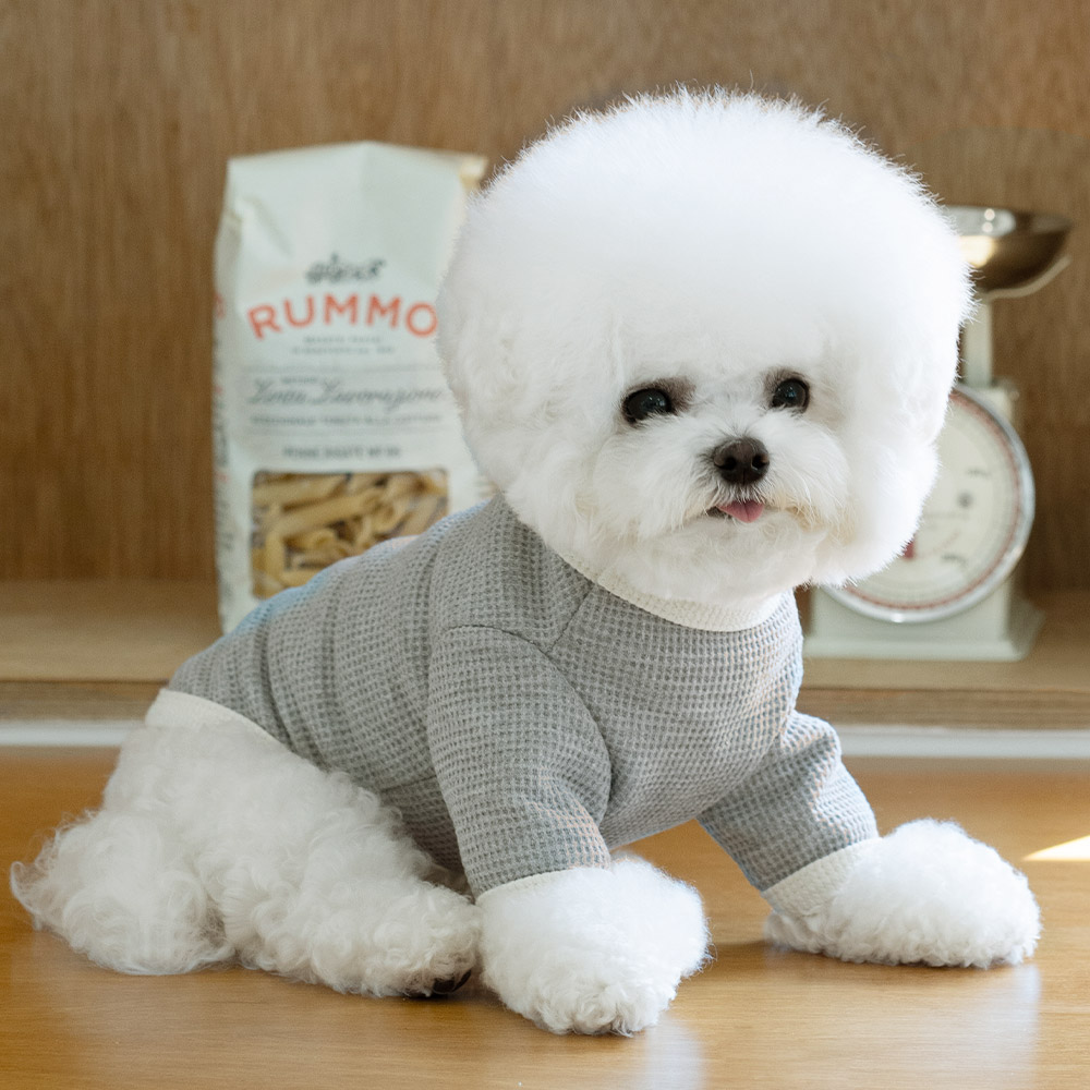 펫츠랜드 더블버튼와플티셔츠 3color S-2XL