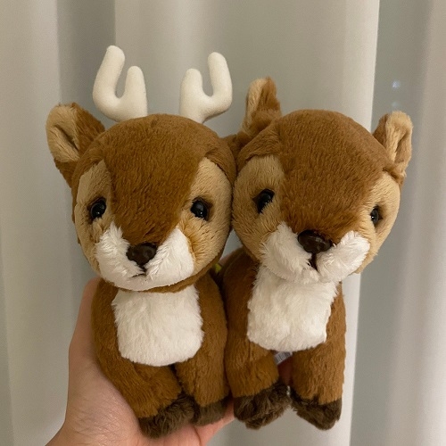 SUNLEMON) FLUFFIES-플러피애니멀 사슴&뿔사슴 인형