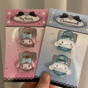 산리오) 산리오마스코트 클리어 미니 헤어클립
