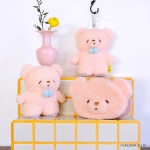 SUNLEMON) 폭신폭신탓똔 패스파우치&릴 키홀더/다용도 파우치 코스메 가방고리