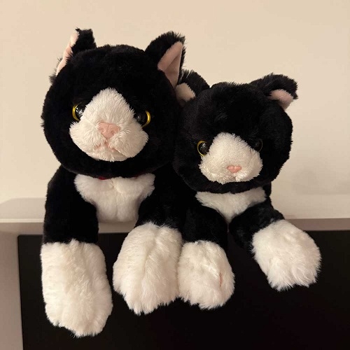 SUNLEMON) 무릎인형 턱시도 고양이 인형 하치와레