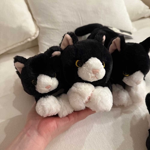 SUNLEMON) 무릎인형 턱시도 고양이 인형 하치와레
