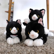 SUNLEMON) 무릎인형 턱시도 고양이 인형 하치와레