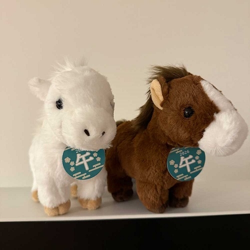 SUNLEMON) 플러피애니멀 말 인형 애착 동물 말띠 인형