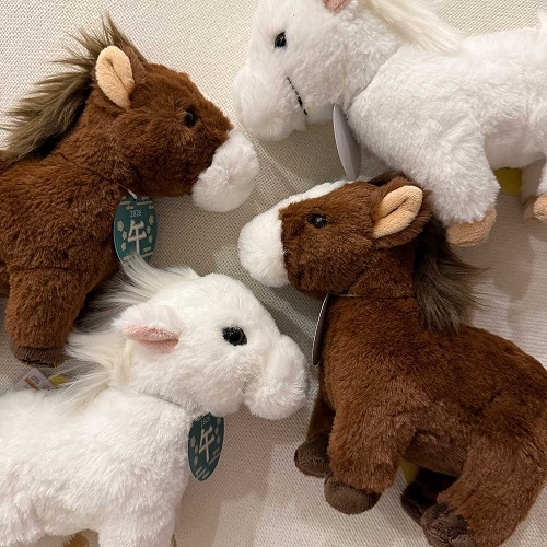 SUNLEMON) 플러피애니멀 말 인형 애착 동물 말띠 인형