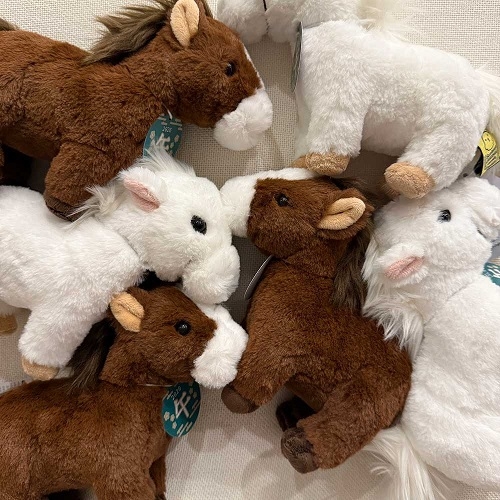 SUNLEMON) 플러피애니멀 말 인형 애착 동물 말띠 인형