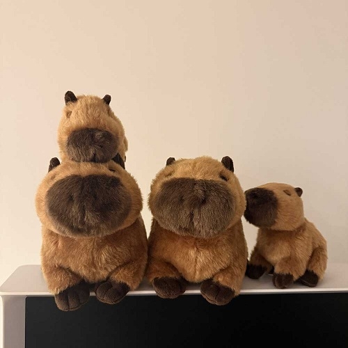 SUNLEMON) 플러피애니멀 카피바라 S,M 사이즈 애착 동물 인형