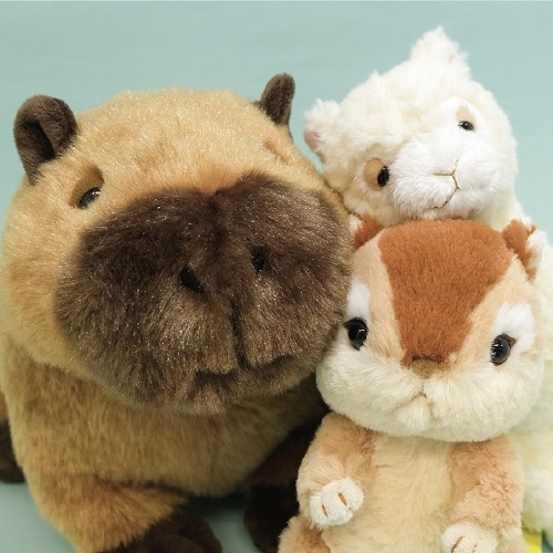 SUNLEMON) 플러피애니멀 카피바라 S,M 사이즈 애착 동물 인형