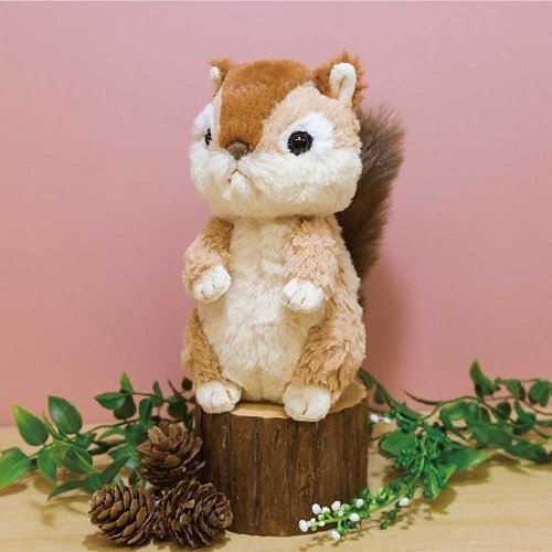 SUNLEMON) 플러피애니멀 다람쥐 애착 동물 인형